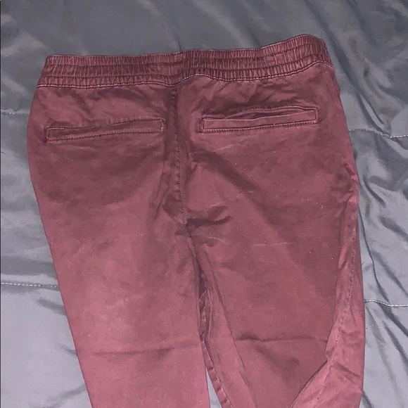 WAREHOUSE ONE JOGGERS SWEATPANTS RED / PURPLE - Picture 4 of 4